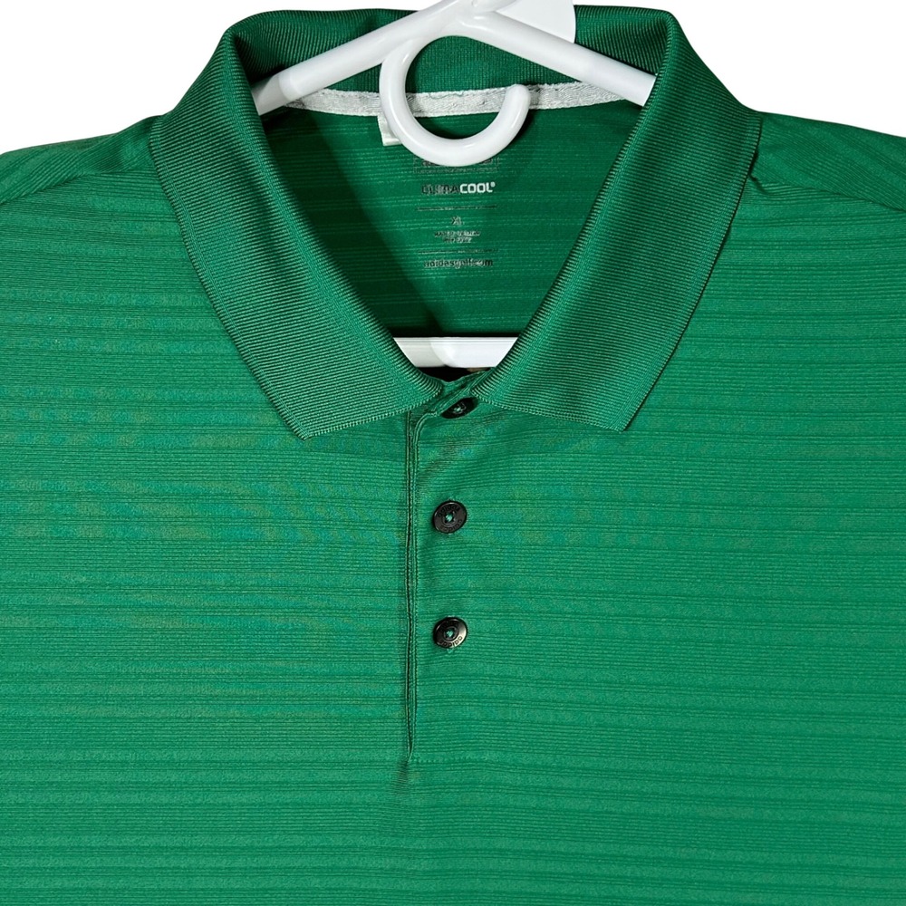 Adidas ClimaCool Golf Polo Shirt‎ Mens XL Green Longue Vue Club Embroidered Logo